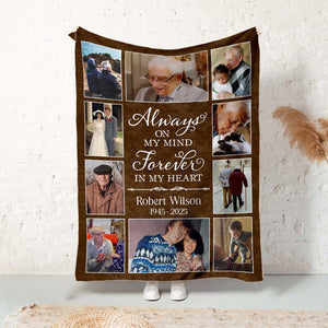 Memorial Photo Collage Blanket Personalized, Gifts For Someone Grieving, Those We Love Don T Go Away Blanket