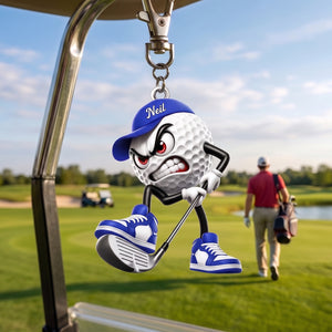 Custom Cheeky Golf Putter Acrylic Keychain – A Fun Personalized Gift For Golf Enthusiasts & Golfers