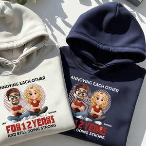 Together, We Make A Perfect Pair - Couple Personalized Pure cotton hoodie