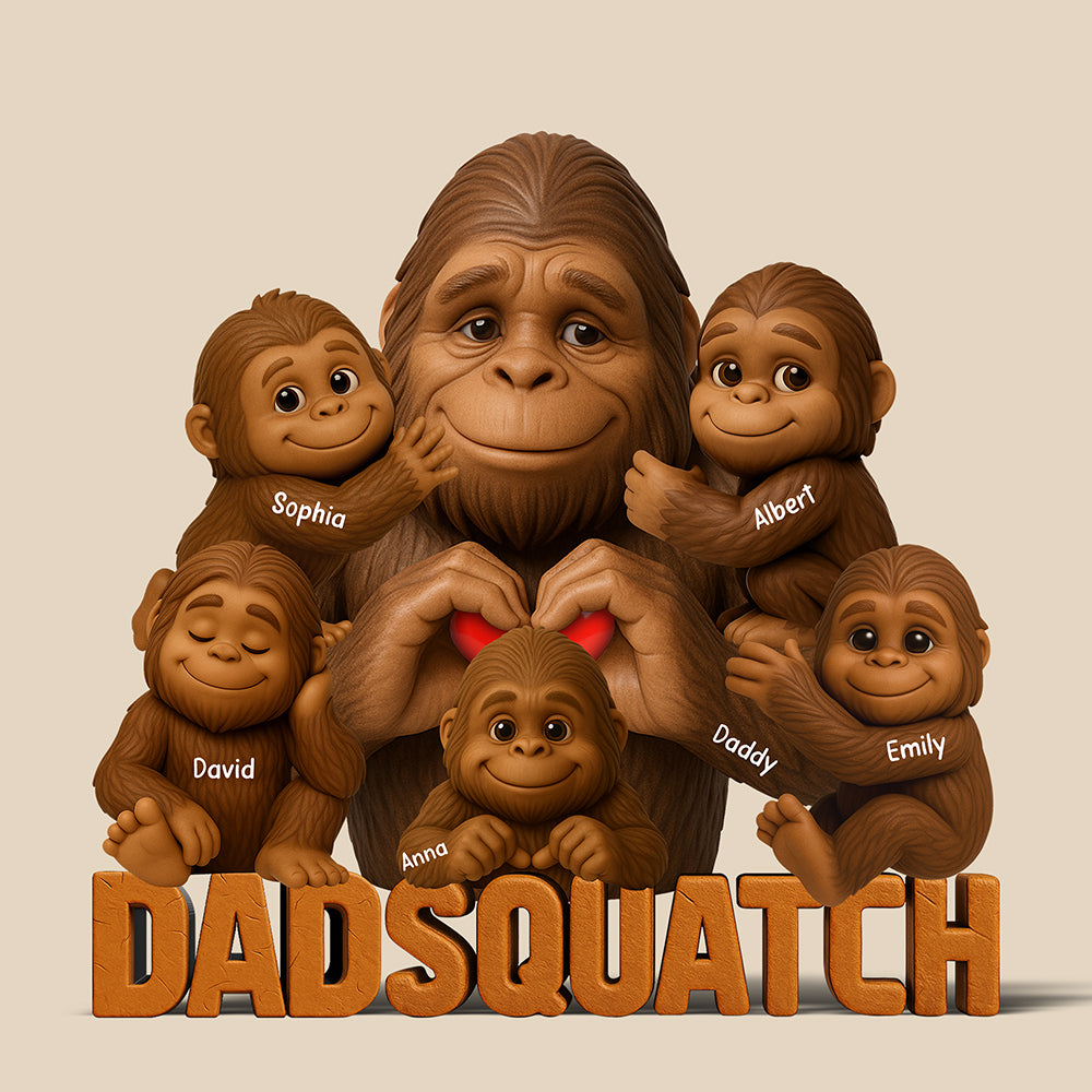 Dadsquatch" Custom Acrylic Plaque – Funny & Personalized Gift For Dad