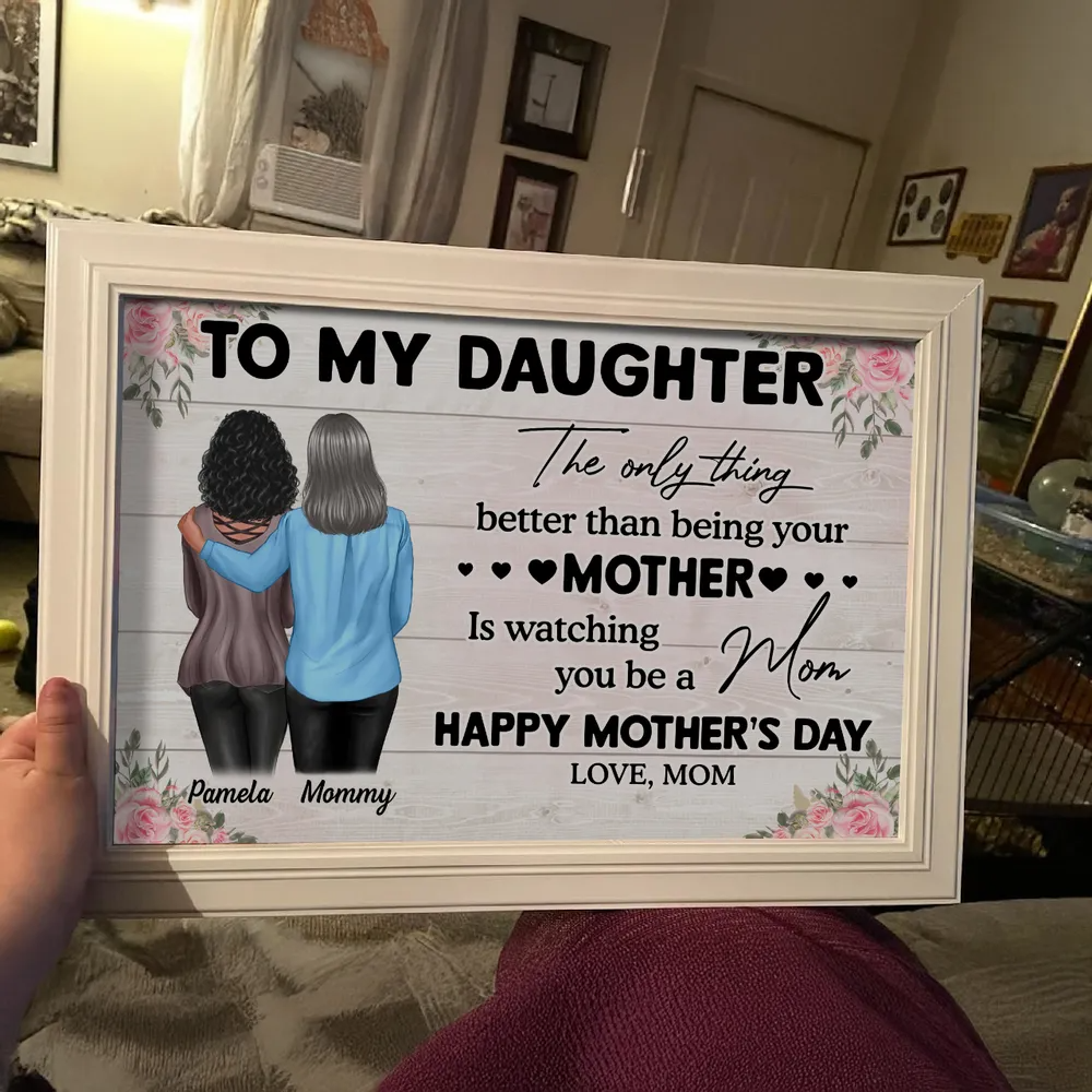 Happy Mother's Day! Personalized Poster, Mother's Day 2025 Gift for Daughter