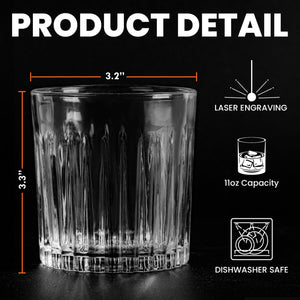 From Your Favorite Unemployed Freeloader Dog Dad - Personalized Whisky Glass