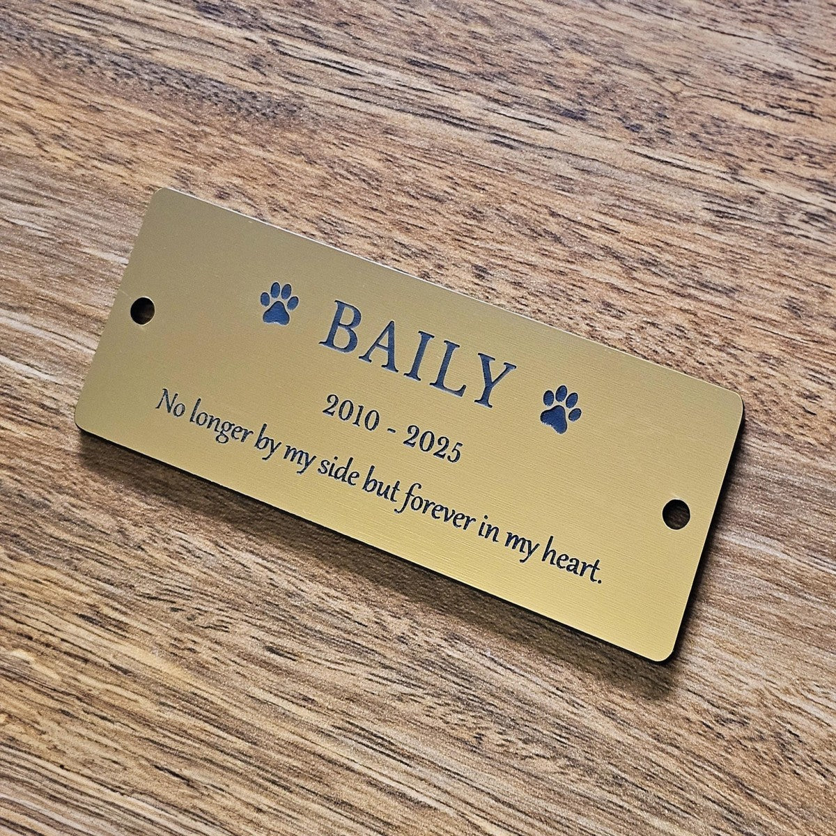 Personalized Pet Memorial Plaque, Custom Engraved Bench Marker, For Garden Tribute, Pet Memorial Gift