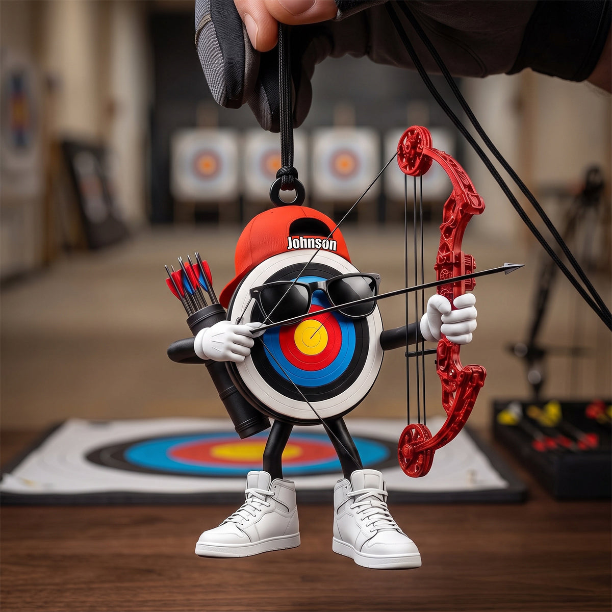 Custom Archery Hanging Ornament – Personalized Gift For Archers & Bowhunters
