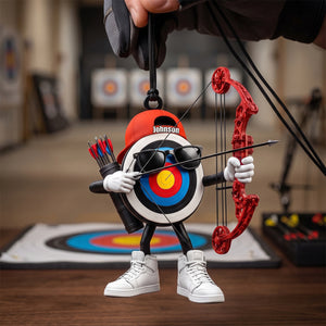 Custom Archery Hanging Ornament – Personalized Gift For Archers & Bowhunters