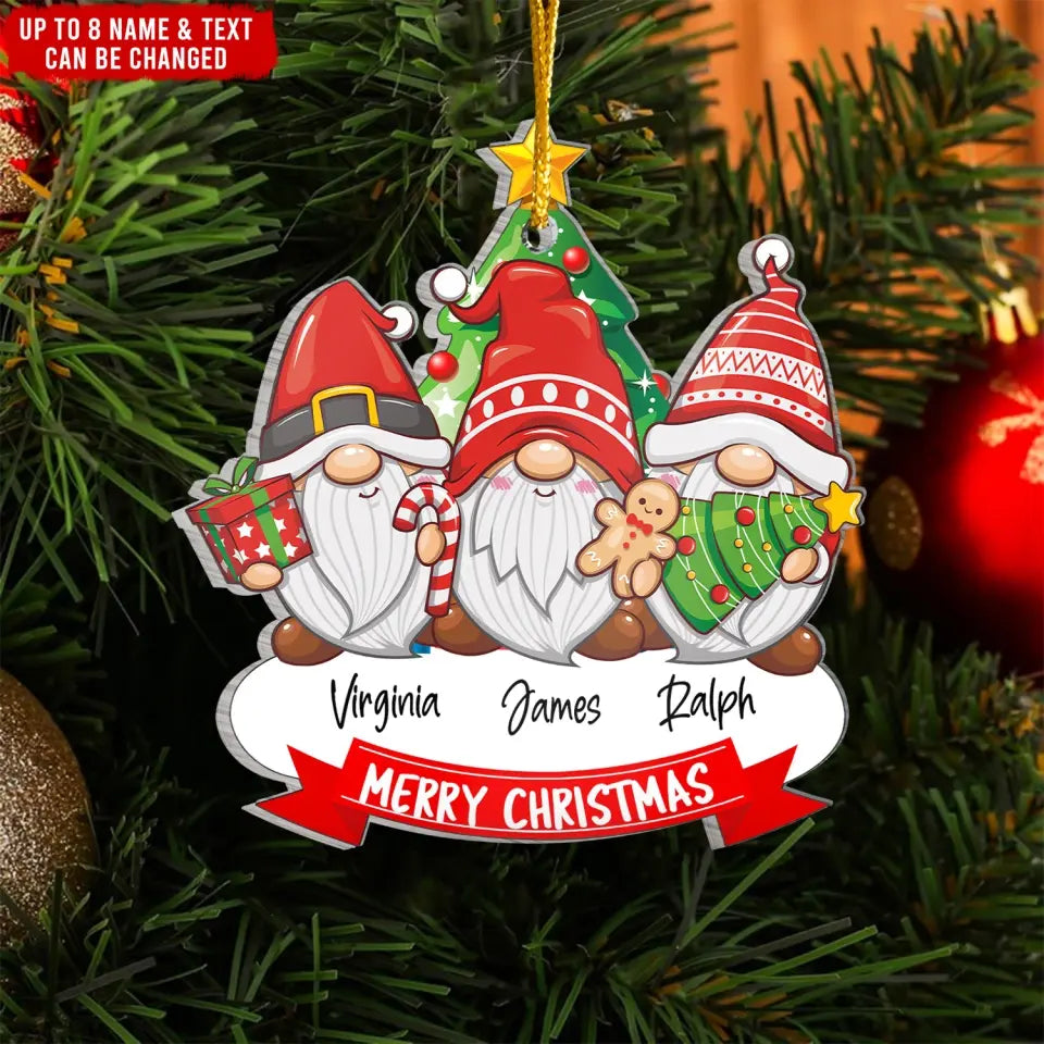 Family Christmas Tree - Personalized Acrylic Ornament, Family Christmas Ornament