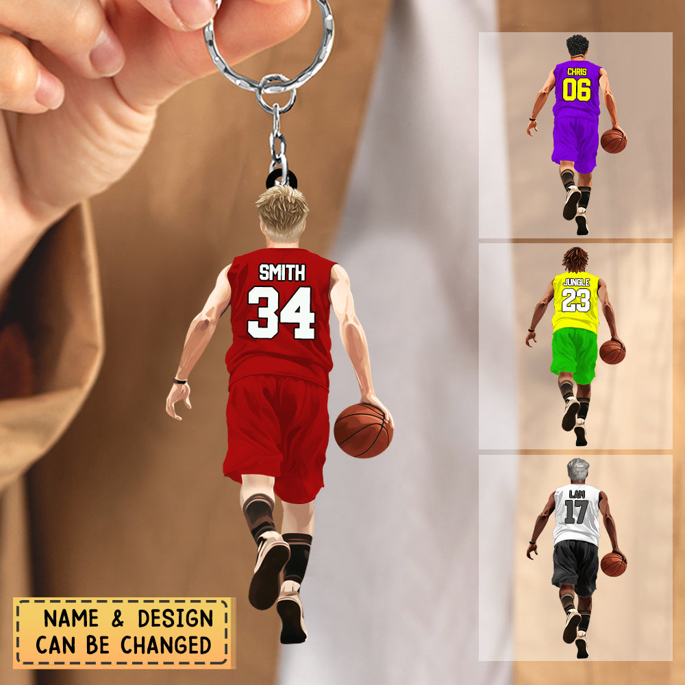 Customized Basketball Keychains Personalized Great basketball player Acrylic Keychain - nanyshop