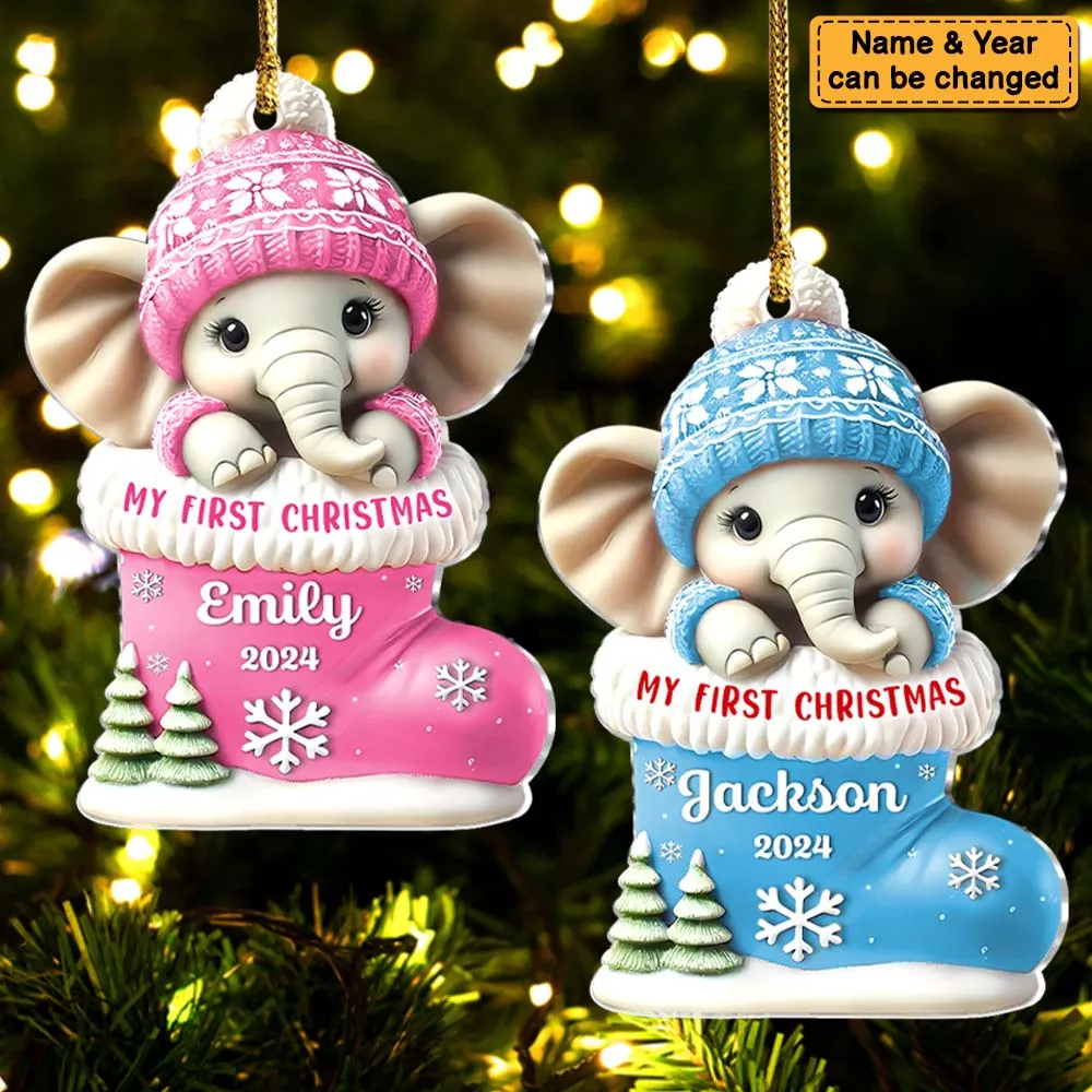 Personalized Baby First Christmas Ornament
