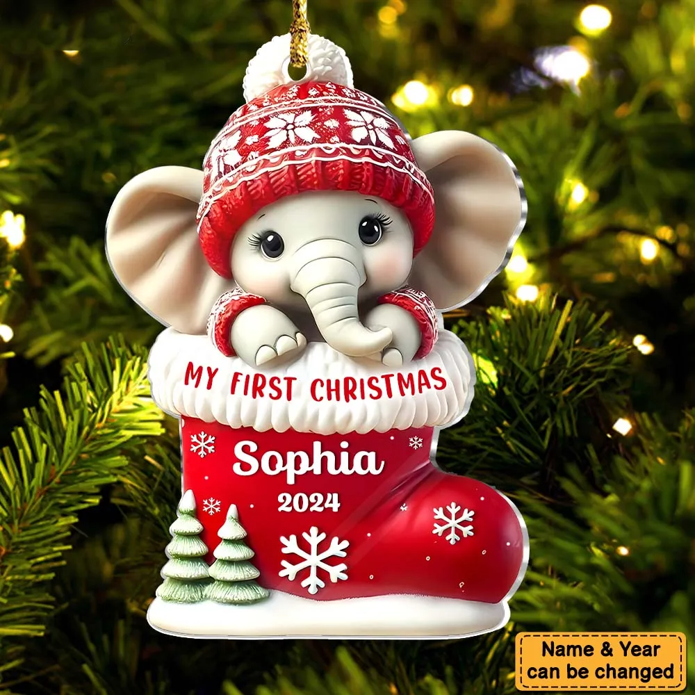 Personalized Baby First Christmas Ornament