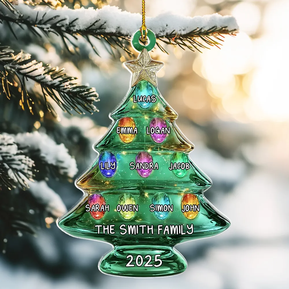 Our Family Tree - Personalized Custom Acrylic Ornament