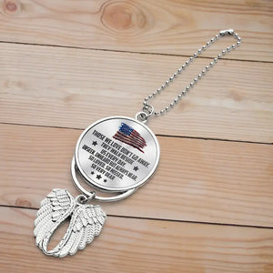 Those We Love Don’t Go Away, So Loved, So Missed – Personalized Upload Photo Veteran Wings Ornament