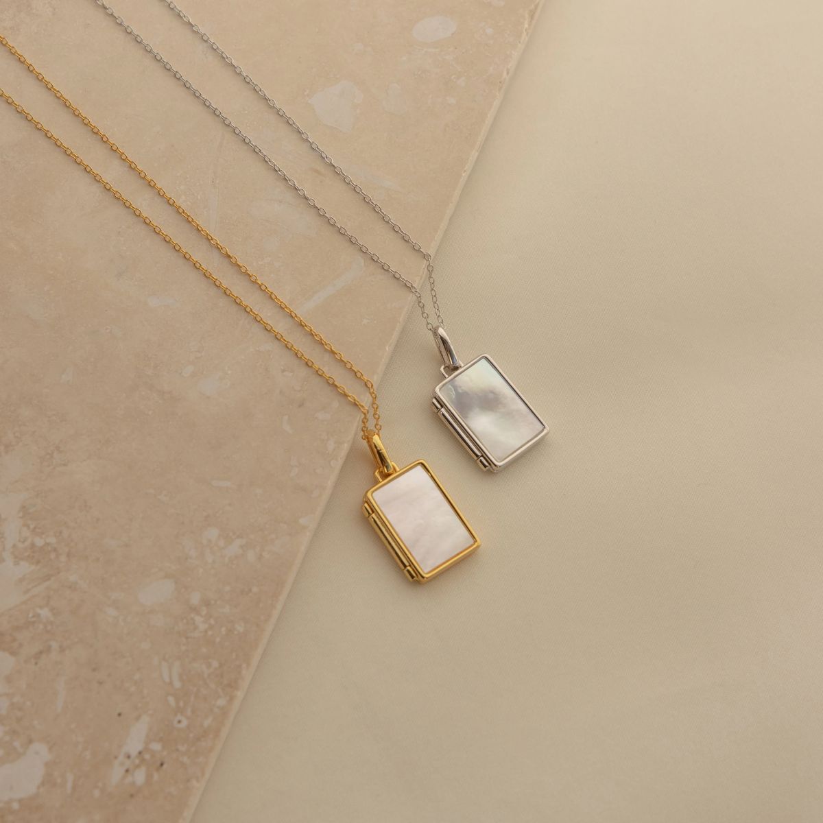 Personalized Photo Pearl Locket Necklace