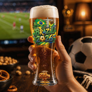 Personalized 2026 Soccer Country Beer Glass | Perfect For Fan Events & Tailgates