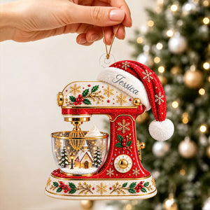 Just a Girl Who Loves Baking Mixer Personalized Christmas Ornament Kitchen Mixer Keepsake Baking Gift for Bakers