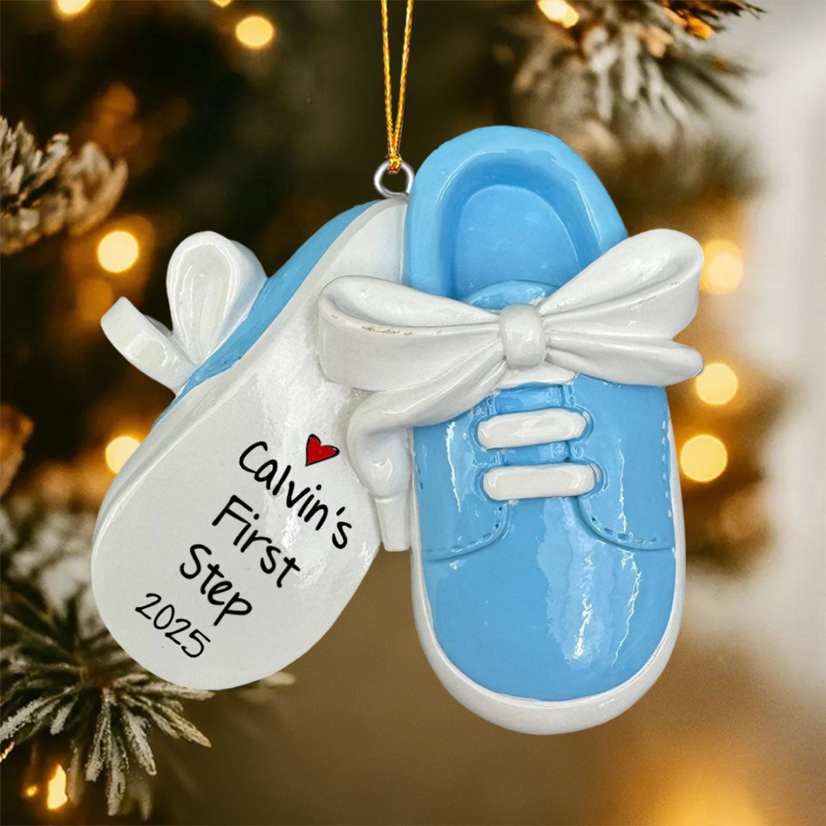 Baby First Step First Christmas Christmas Personalized Acrylic Ornament