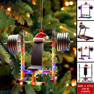 Personalized Custom Name Gym Ornament, Gymnastics Christmas Gift