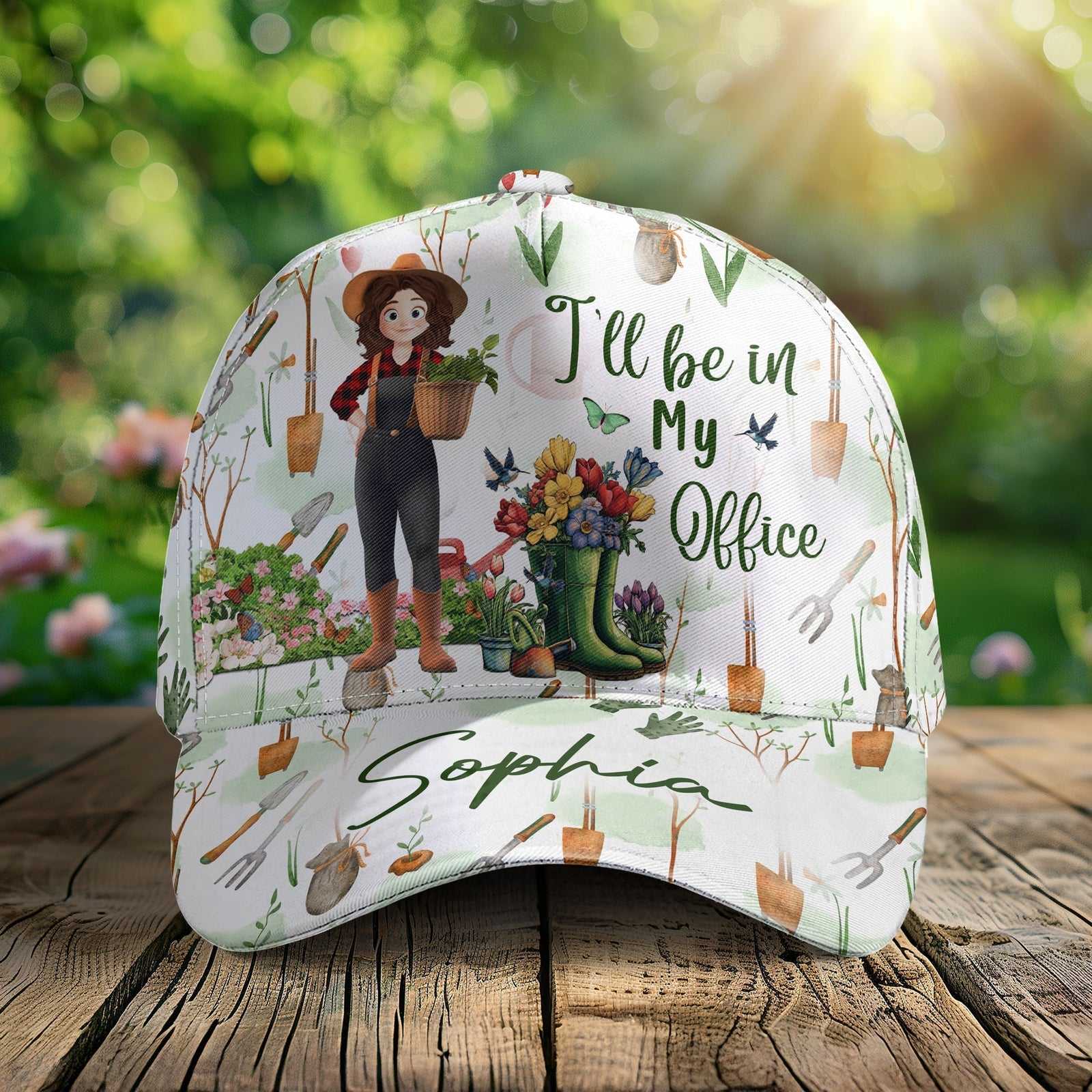 Gardening Is My Therapy - Personalized Cartoon Style Classic Cap