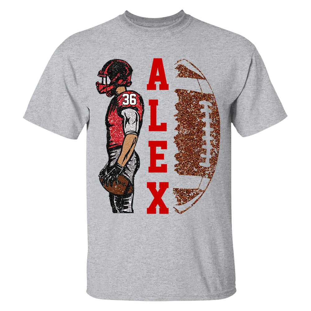 Matching Football Player - Personalized Football T Shirt Football Game Day