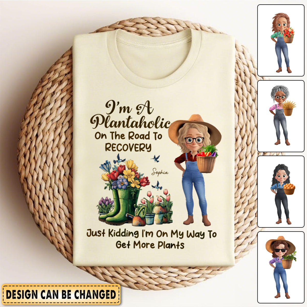 I'm A Plantaholic On The Road To Recovery - Personalized T Shirt