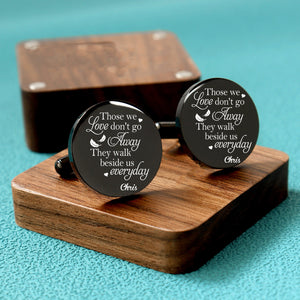 personalized Memorial cufflinks-Remembrance Gift