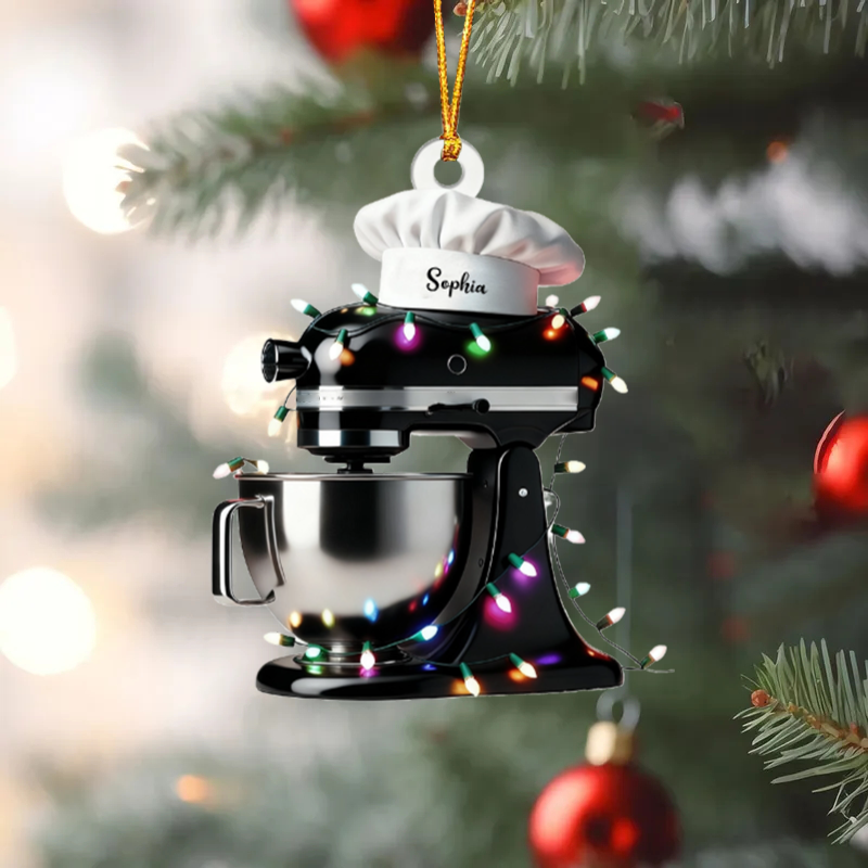 Personalized Cream Mixer Baking Ornament