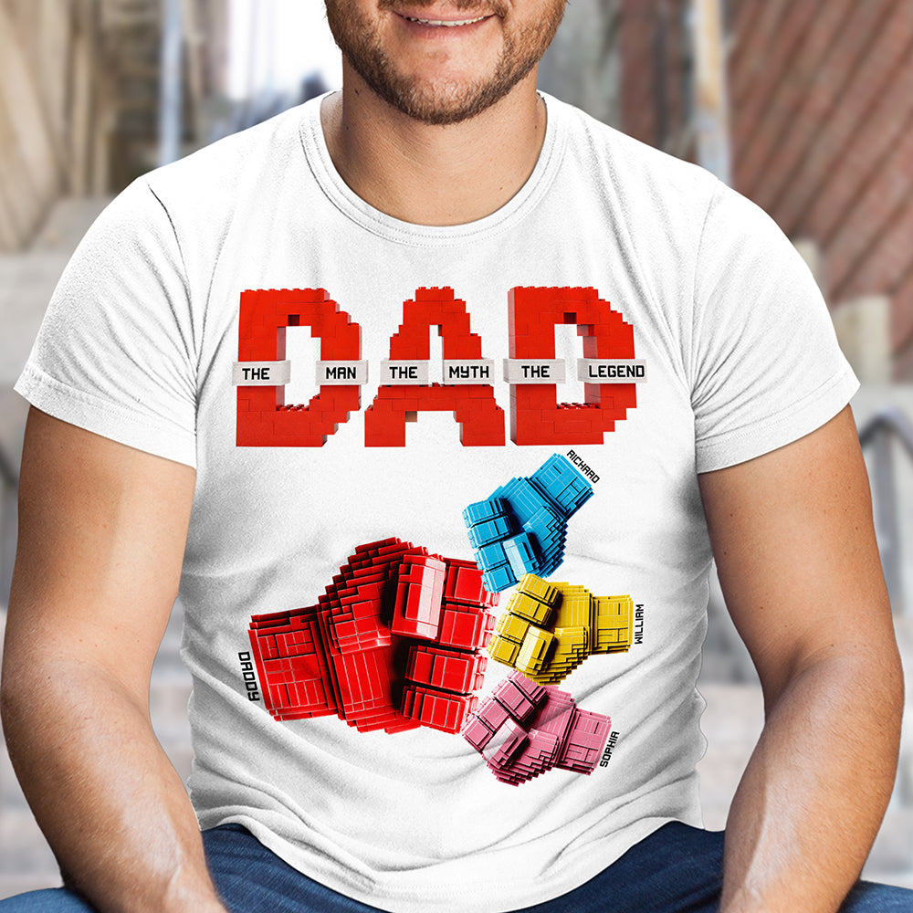 Powerful Punch Dad - Personalized T Shirt Gifts For Dad