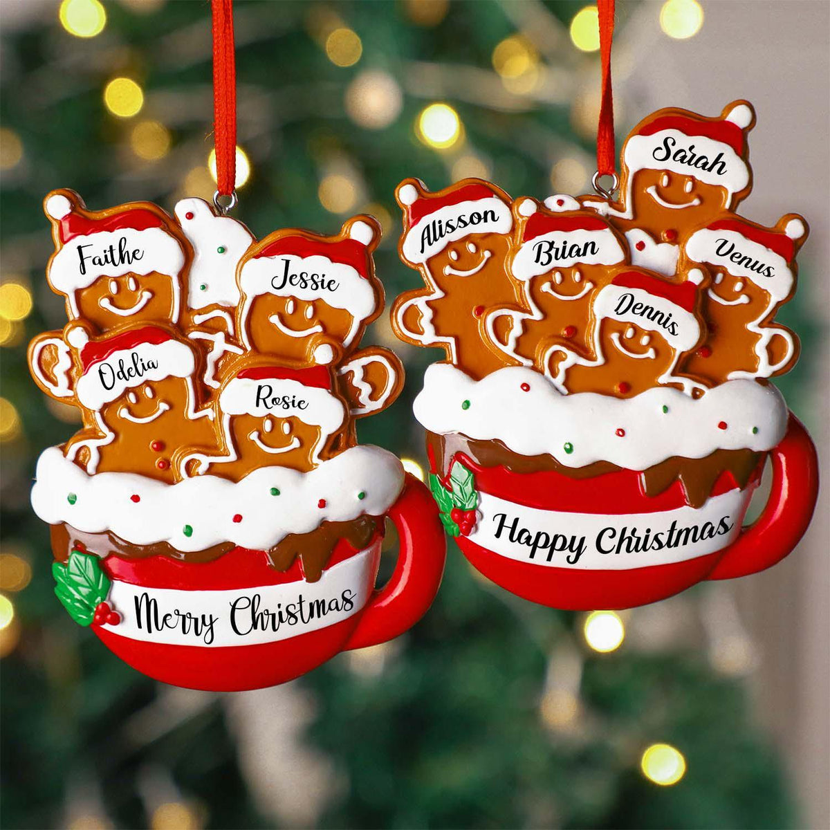 Personalized Family Christmas Ornament Gift For Family Members