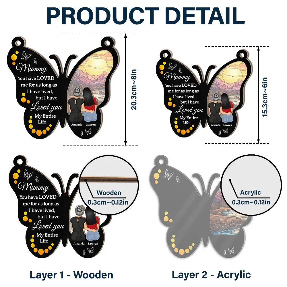 Custom My Entire Life Suncatcher - Personalized Window Hanging Suncatcher Ornament