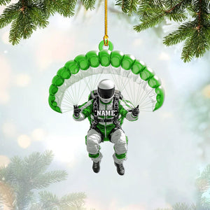 Personalized Skydiving Christmas Acrylic Ornament