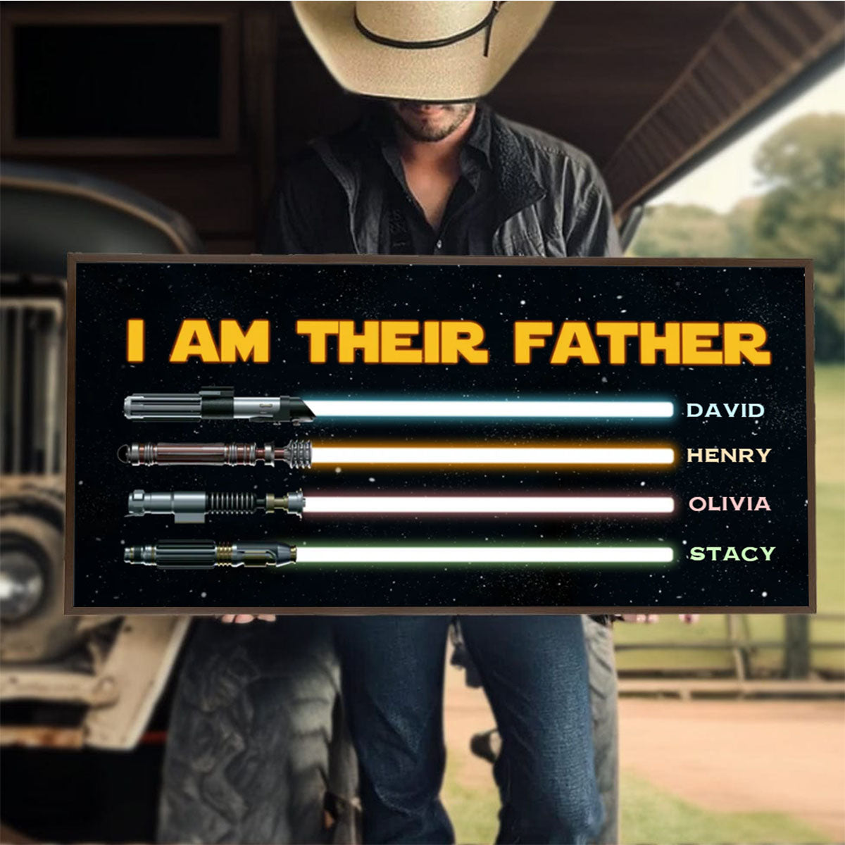 I Am Their Father Personalized Canvas Poster,Father’s Day Gifts