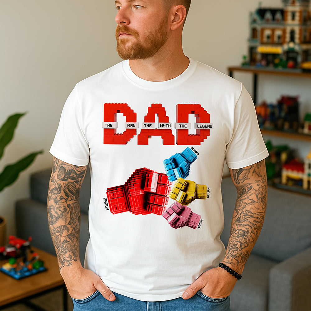 Powerful Punch Dad - Personalized T Shirt Gifts For Dad