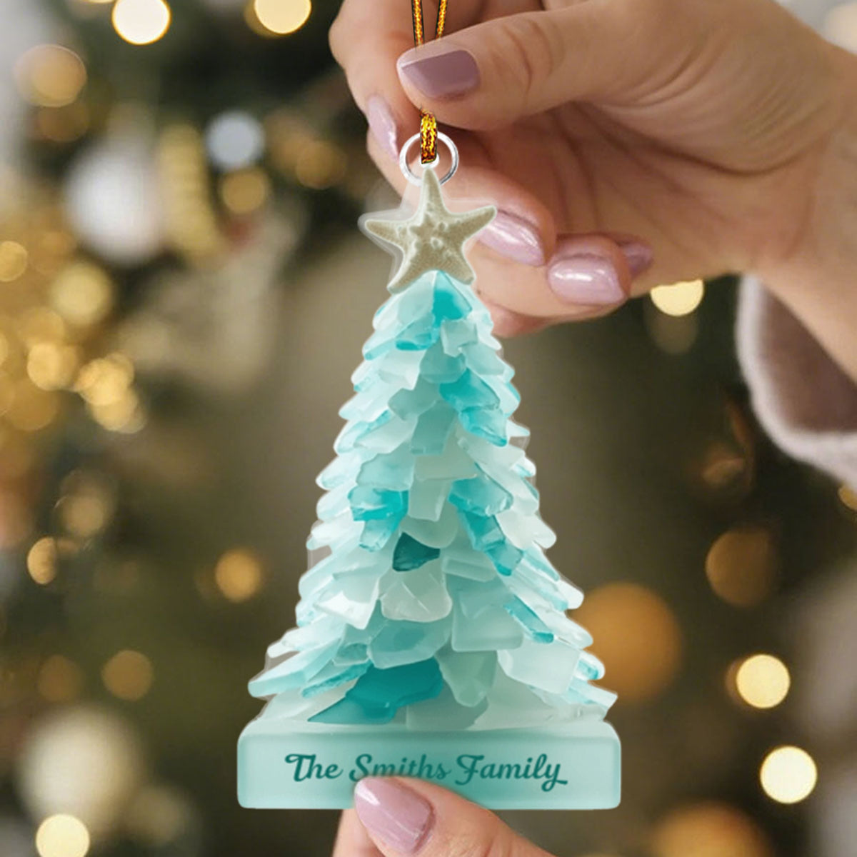 Small Christmas Tree - Personalized Family Ornament