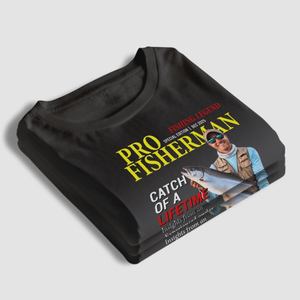 Custom Photo T-shirt, Personalized Birthday Fishing Gifts For Fisherman - Living The Reel Dream