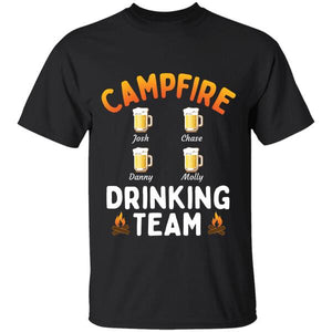 Personalized Campfire Drinking Team Name T-Shirt