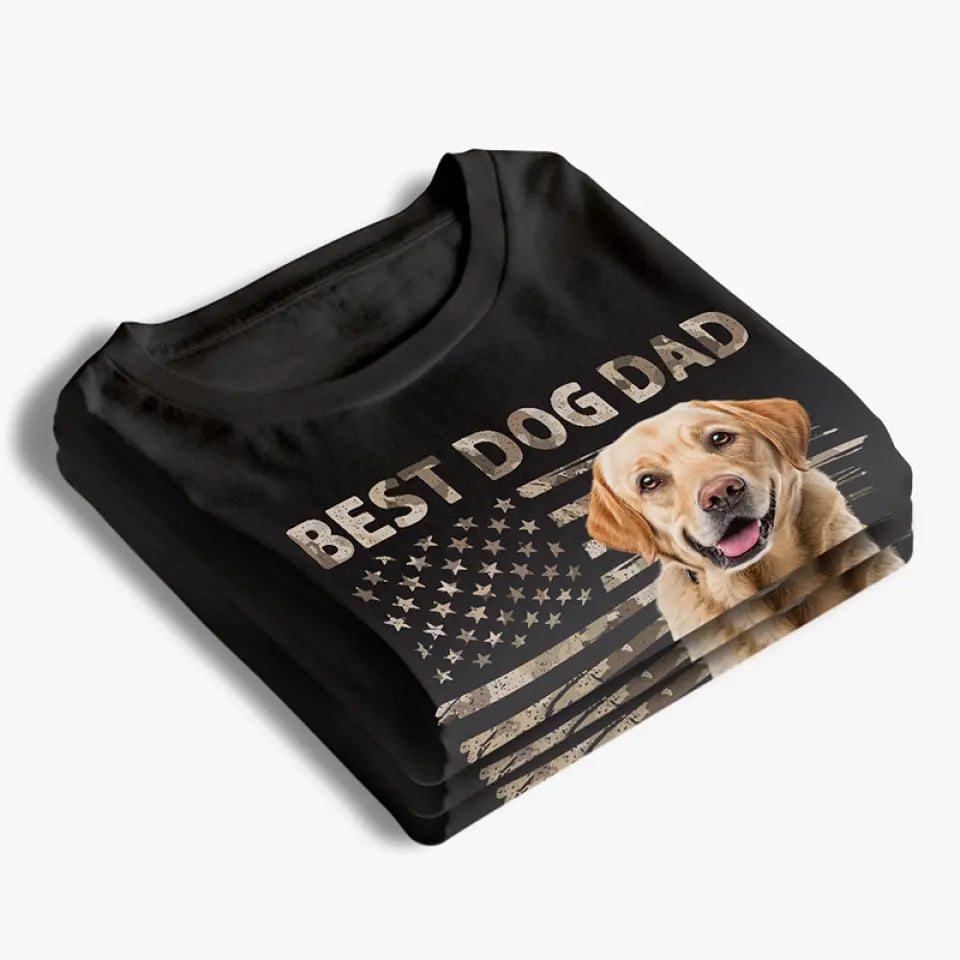 Custom Photo Ultimate Dog Dad - Pet Personalized Custom Unisex T-shirt - Father's Day Gift
