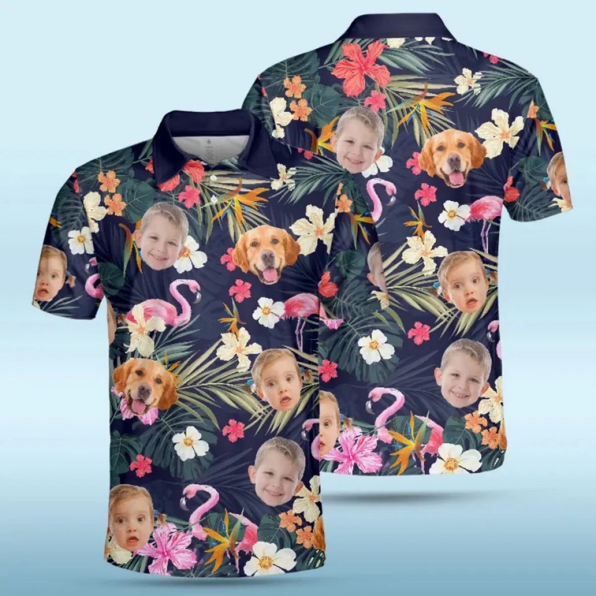 Custom Photo Dad, You’ve Always Been The Coolest - Family Personalized All Over Print Polo Shirt