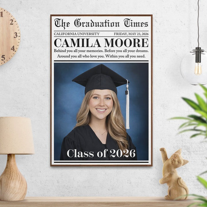Custom Graduation Newspaper - Personalized Custom Poster