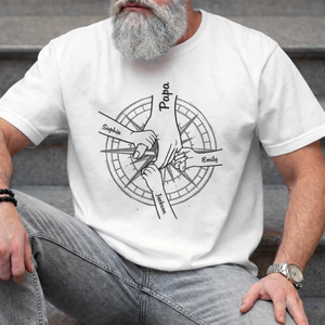 Custom Unisex T-shirt - Personalized Father's Day Gifts For Dad, Grandpa - Dad Means The World