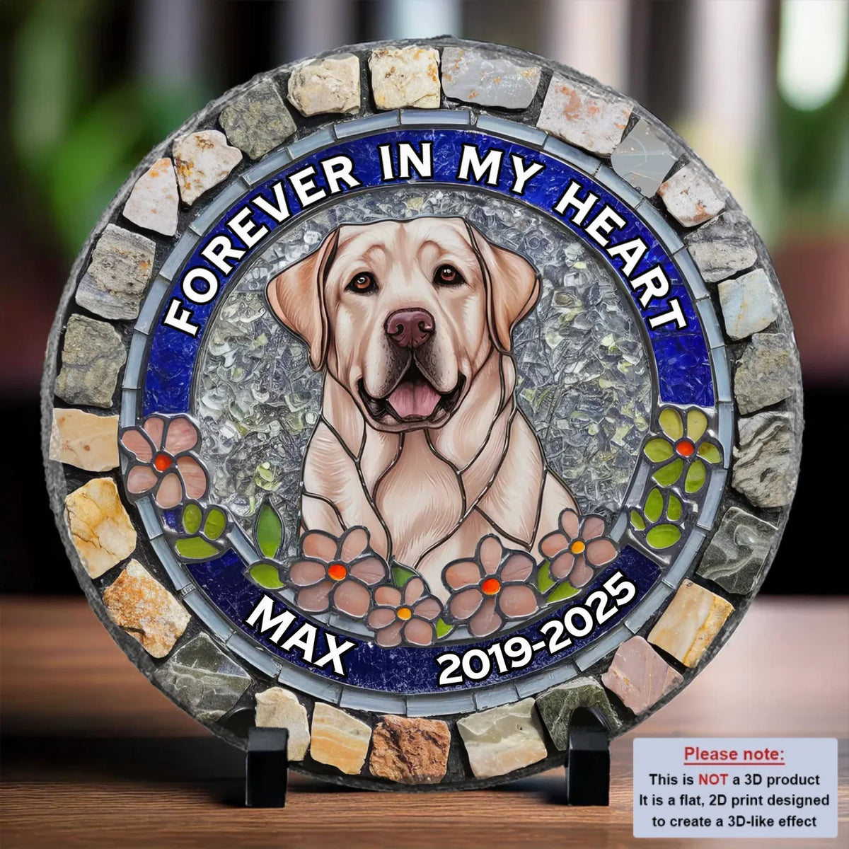 I'm Always With You - Personalized Photo Memorial Stone Slate Gift For Dog/Pet Lover