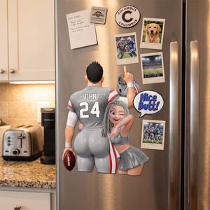 "Best Endzone Fun" – Personalized Car Decal | Gift For Sports-Loving Couples