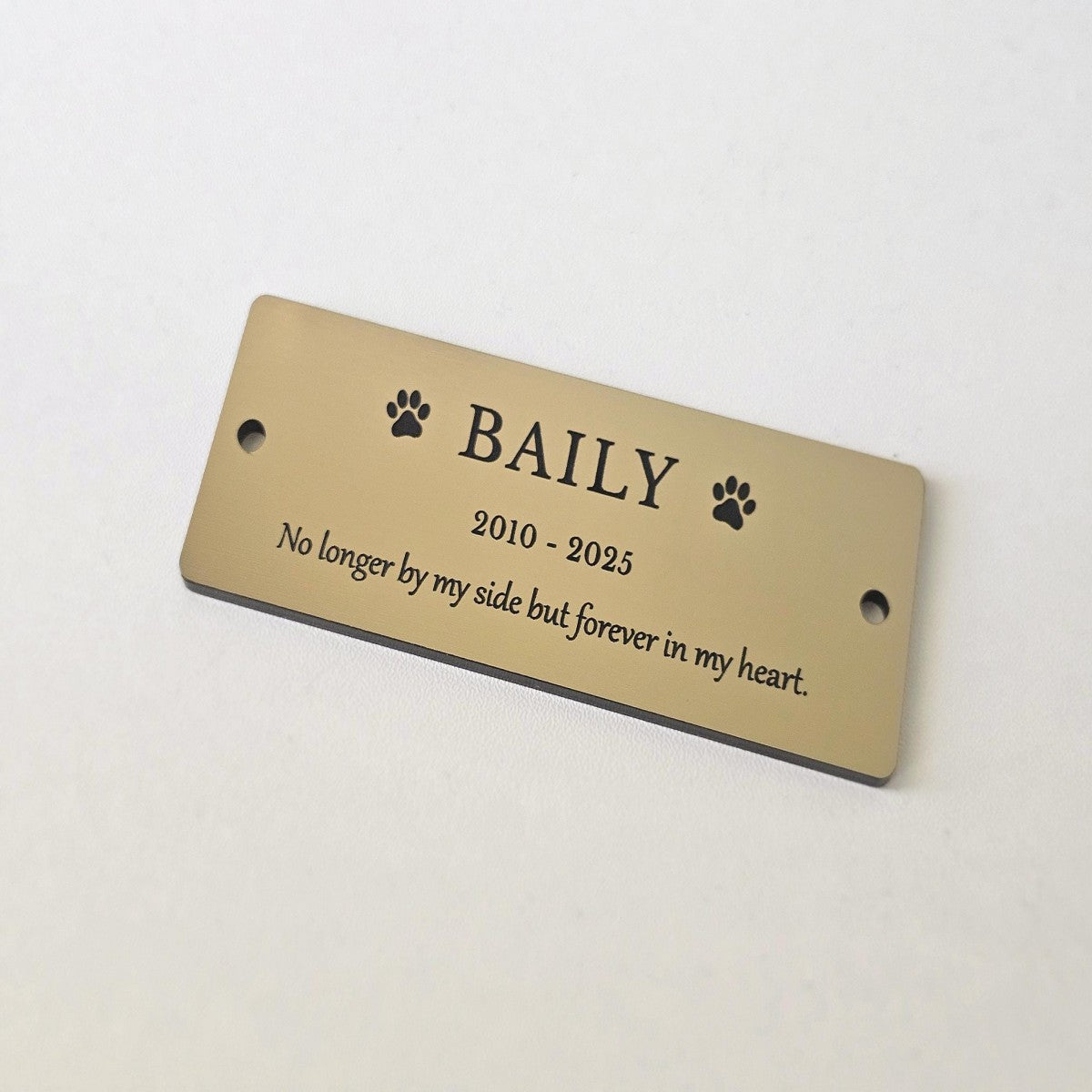 Personalized Pet Memorial Plaque, Custom Engraved Bench Marker, For Garden Tribute, Pet Memorial Gift