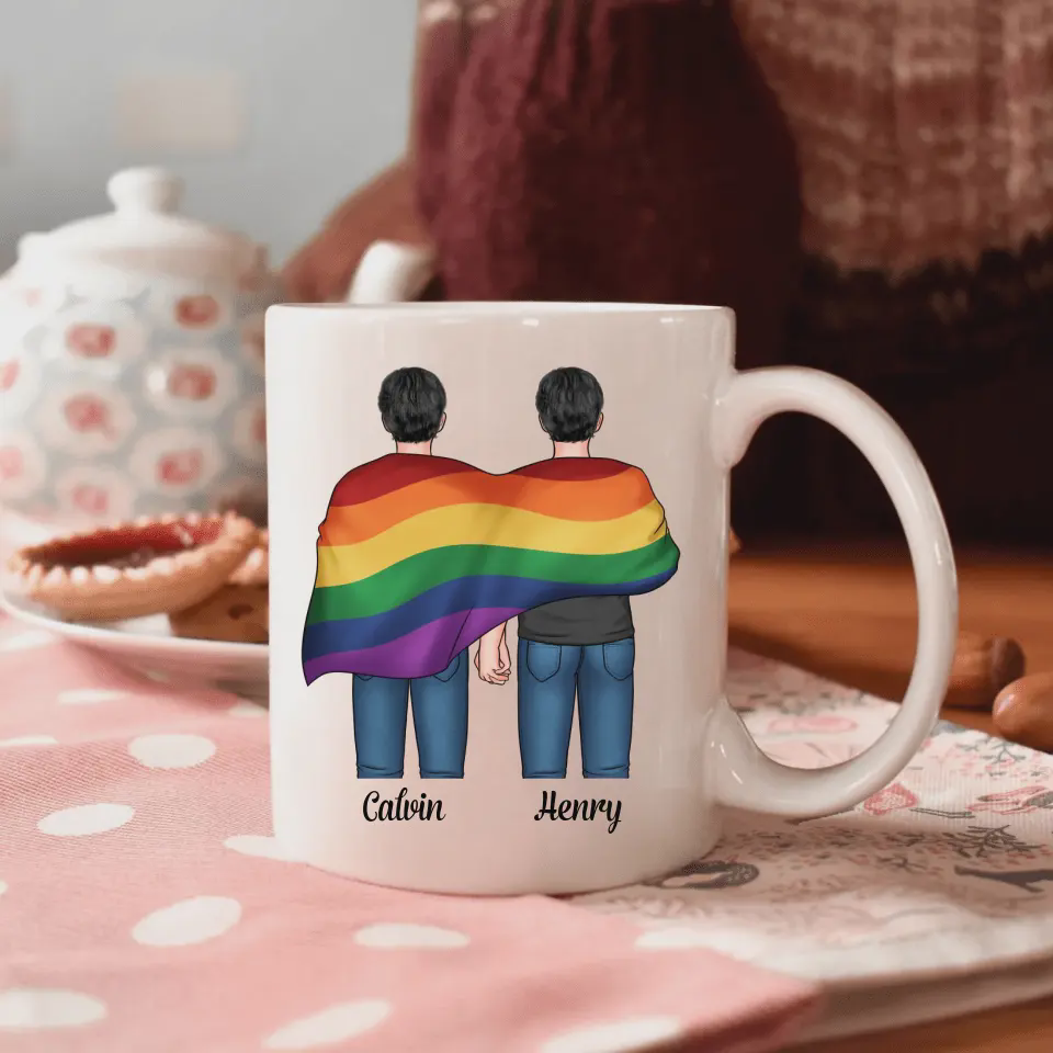 Pride Month LGBT You're My Rainbow - Personalized Mug Gift For Couple