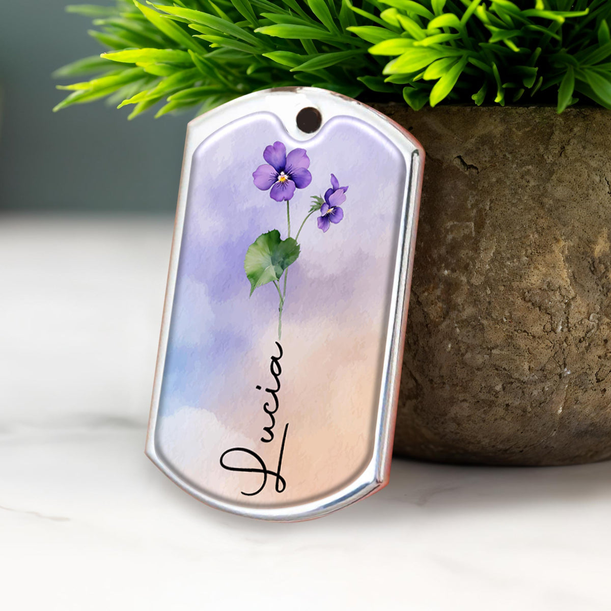 Straighten Your Crown, Queen! - Inspirational Personalized Custom Keychain - Gift For Granddaughters