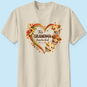 Personalized "Grandma's Herd" Highland Cow T-Shirt – Cozy Gift For Grandma