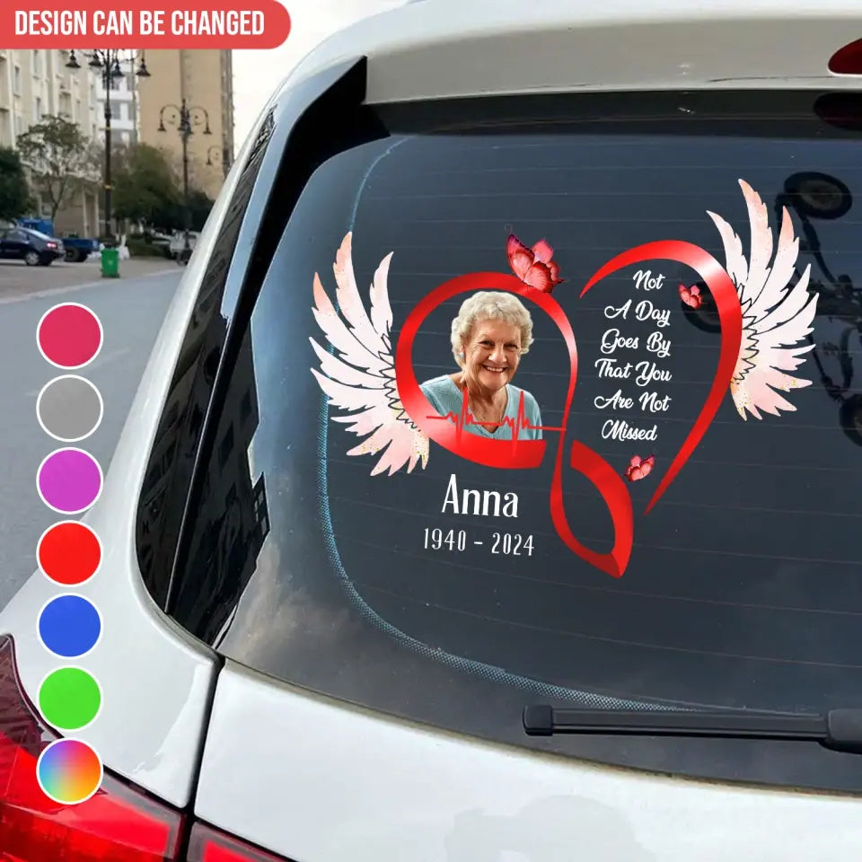 The Moment Your Heart Stopped Mine Changed Forever - Personalized Decal, Custom Photo