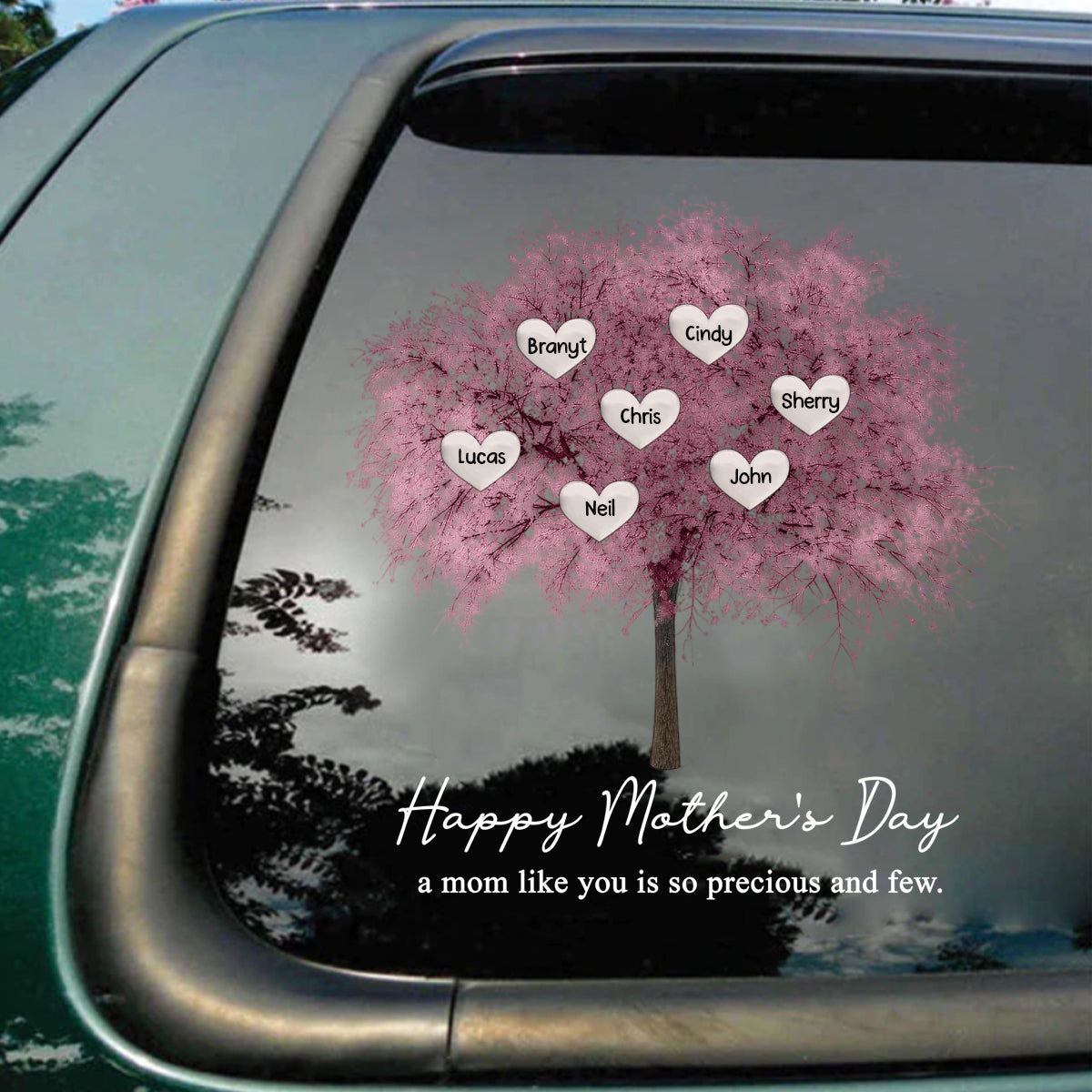 Family Tree Sticker Personalized Family Tree Frame Sticker/Decal - nanyshop