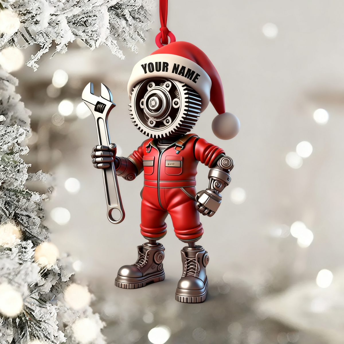 Mechanic, Home Decor, Christmas Ornament, Personalized Ornament