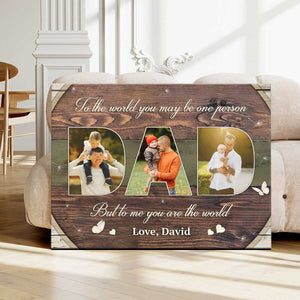 Personalized Father Day’s Gift 2026, Father’s Day Canvas Wall Art, Dad Gift, Dad Photo Collage, Gift from Son, Dad Birthday Gift