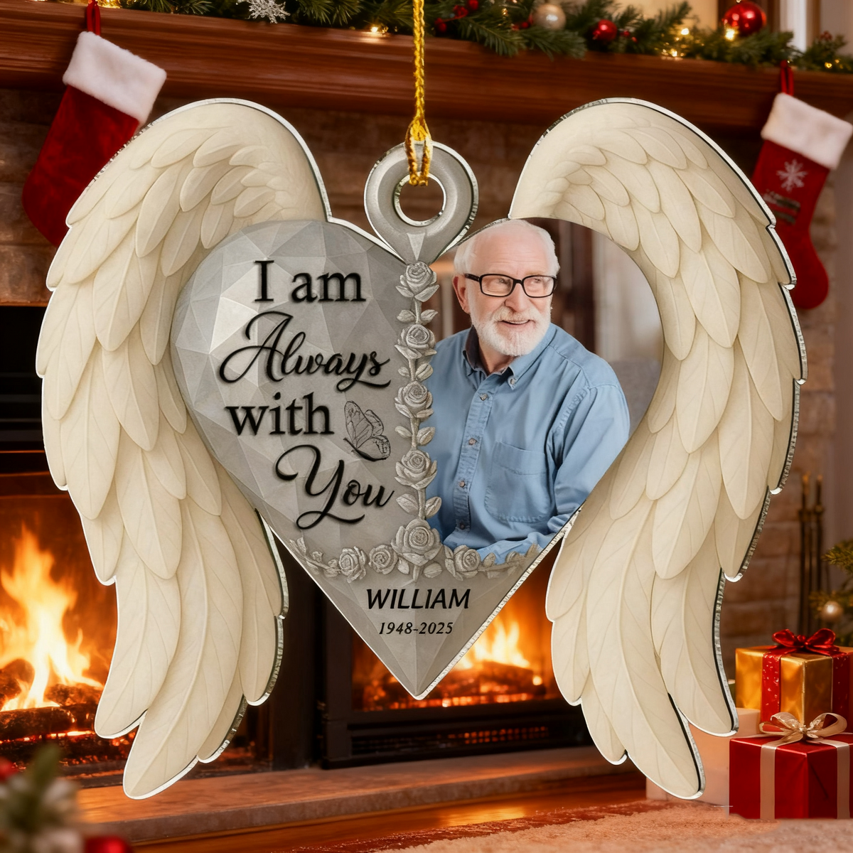 With You Forever - Personalized Memorial Acrylic Ornament