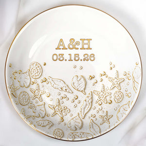 Our Special Day Beach, Ceramic Dish, Gift For Wife And Beach Lovers